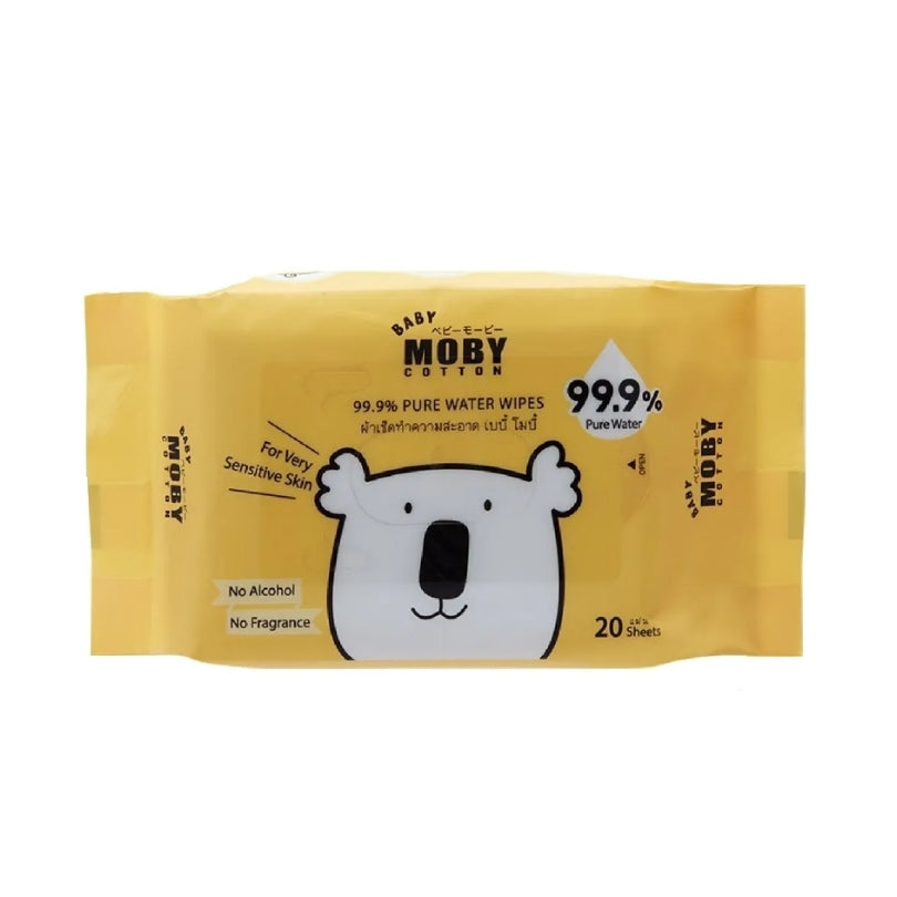 Baby Moby Water Wipes 20s