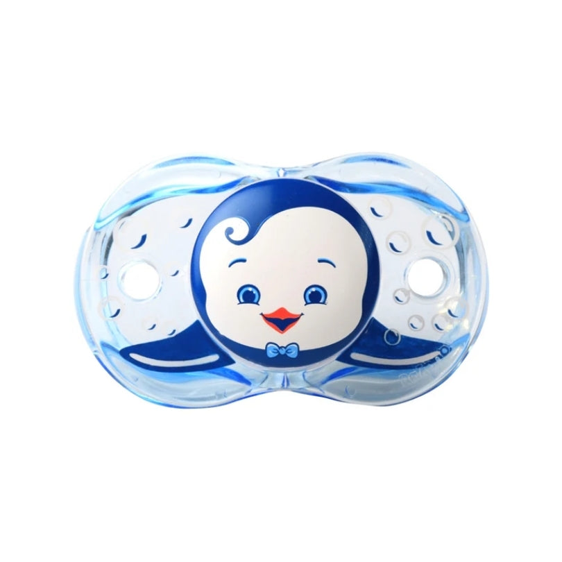 RaZbaby Keep-It-Kleen Pacifiers Blue Penguin