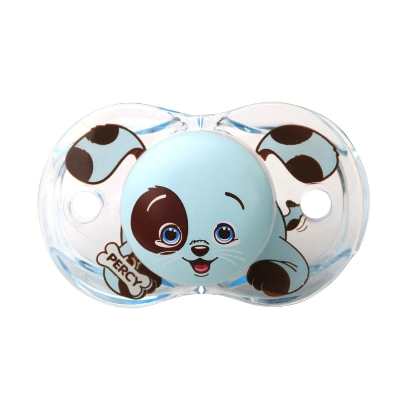RaZbaby Keep-It-Kleen Pacifiers Percy Blue Puppy