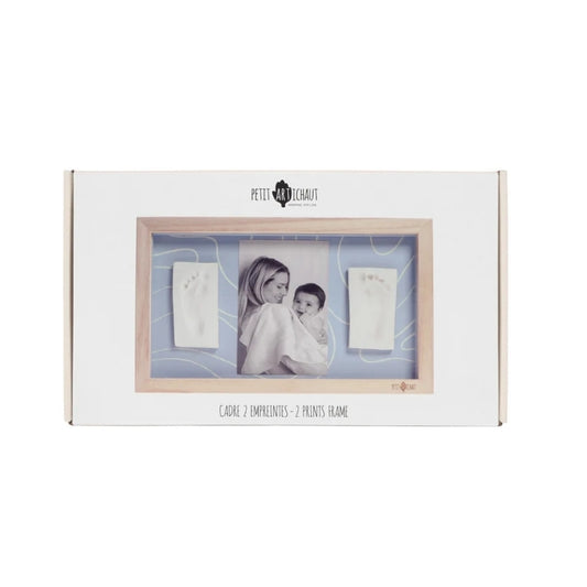 2 Prints Frame - Blue Abstract