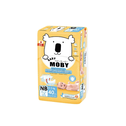 Moby Ultra Soft & Dry Premium Diaper- New Born