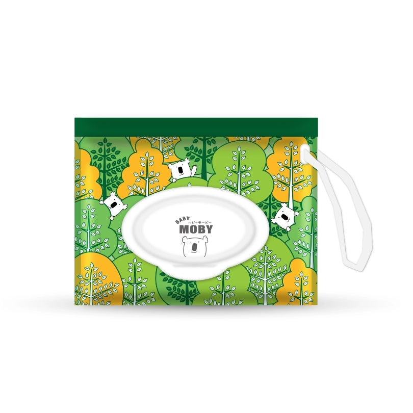 Baby Moby Dry Wipes Pouch - Blue