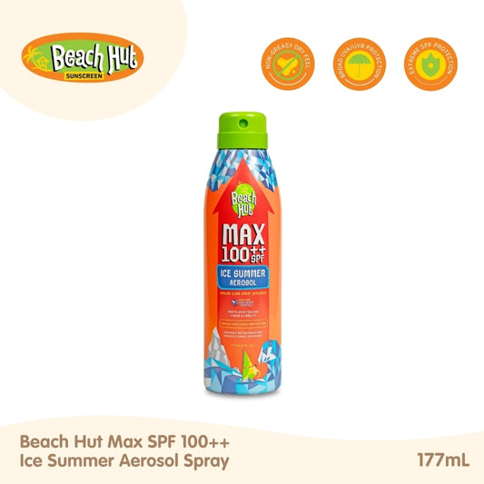 Beach Hut Max 100++ SPF Ice Summer Aerosol Spray