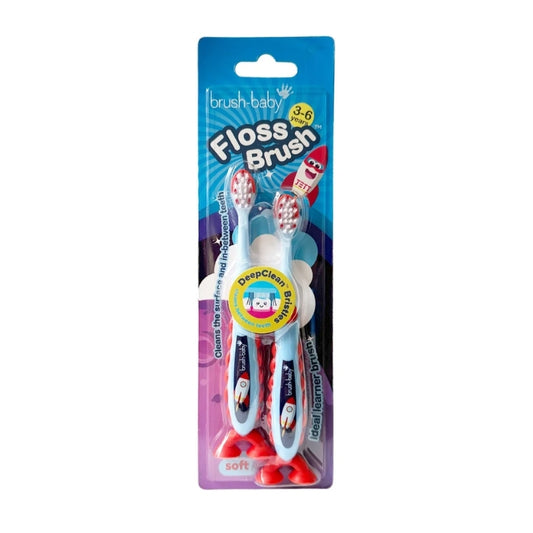 Brush-Baby FlossBrush 3-6 2pack(Rocket)