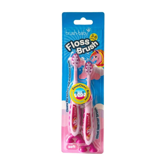 Brush-Baby FlossBrush 2pack 3-6yrs