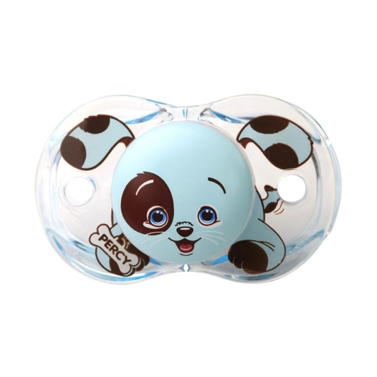RaZbaby Keep-It-Kleen Pacifiers Percy Blue Puppy