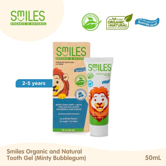 Smiles Organic and Natural Tooth Gel (Minty Bubblegum) 50mL